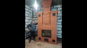 Две печи из кирпича в один дымоход 🏠🧱✅