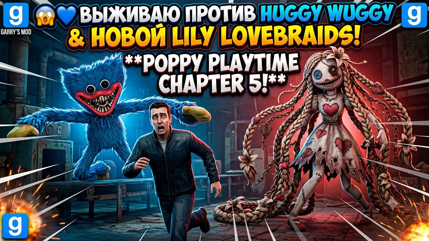 ВЫЖИВАЮ ПРОТИВ HUGGY WUGGY И НОВОЙ LILY LOVEBRAIDS ИЗ POPPY PLAYTIME CHAPTER 5! | Garry's Mod смотреть онлайн