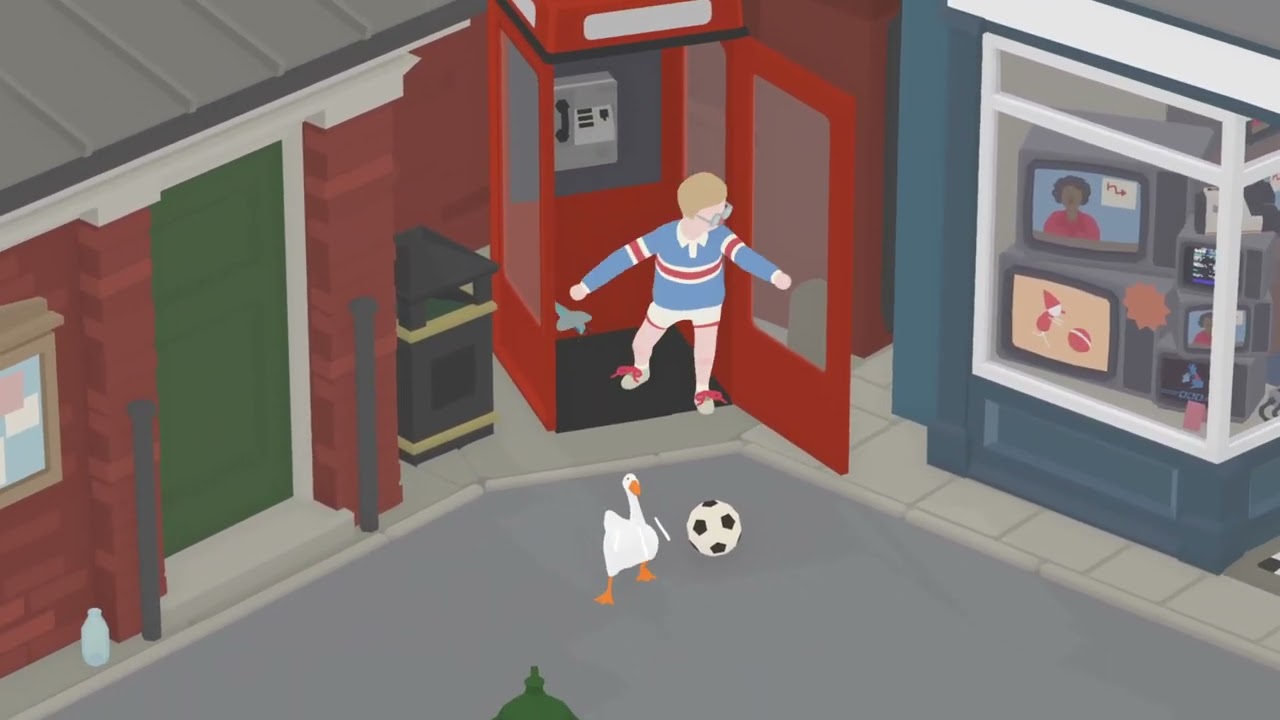 Как попасть на ТВ в игре Untitled Goose Учебное пособие по TV Untitled Goose смотреть онлайн