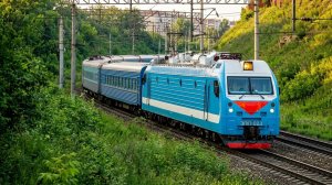 Монгольский поезд в Москву с туристическим вагоном «Золотой Орёл» (Иркутск. Лето 2019)