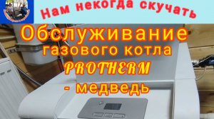 Обслуживание напольного газового котла Protherm-медведь