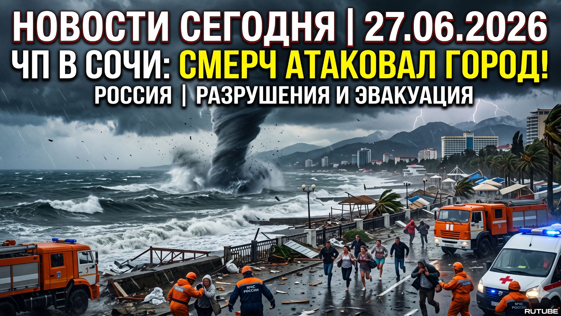Новости Сегодня 27.06.2026 — ЧП, смерч, Сочи, Россия
