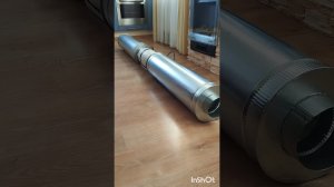 Канальный вентилятор в шумоизолированном корпусе плюс канальный шумоглушитель