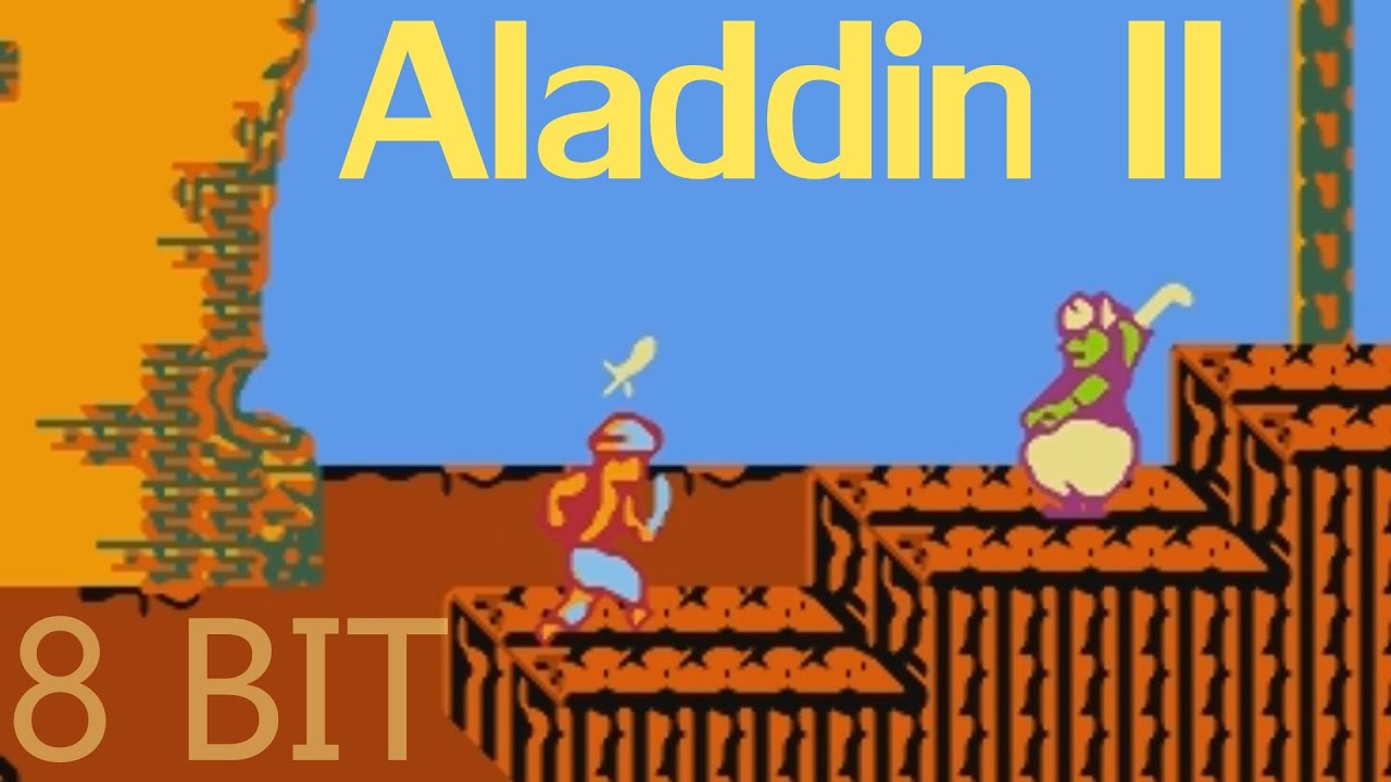 Aladdin 2 - (NES Dendy Famicom 8bit) - Прохождение еще одного Аладдина на Денди - Аладдин II смотреть онлайн
