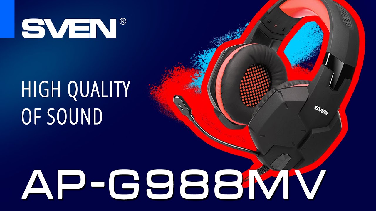 SVEN AP-G988MV – Gaming headphones for professional games. смотреть онлайн