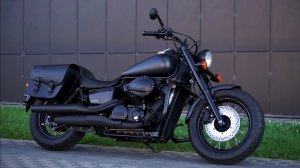 2019 Honda Shadow Phantom (Matte Black) • VT 750 • Custom Saddlebags & Crash Bar | Quick Tour