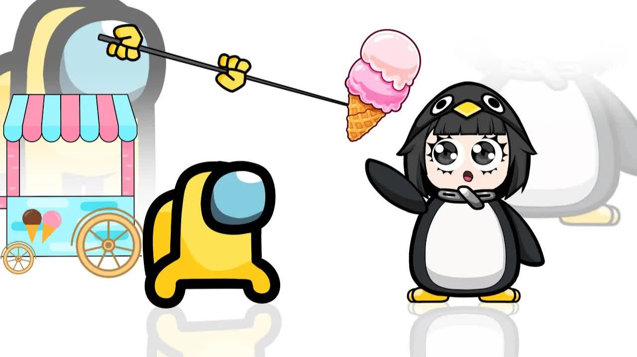 АМОНГУС МИНИ КРЮМЕЙТ ПРОТИВ ГУГУГАГА ПИНГВИН АМОНГУС 🐧 смотреть онлайн