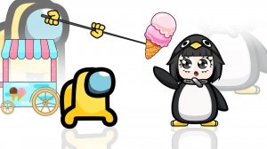 АМОНГУС МИНИ КРЮМЕЙТ ПРОТИВ ГУГУГАГА ПИНГВИН АМОНГУС 🐧
