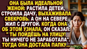 Истории из жизни|Она была домохозяйкой 15 лет, а он сказал, что она ничего не принесла в этот дом