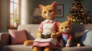 Маленький наездник, большая любовь 🐱🚲💖 Сладкая прогулка мамы-кошки рядом со своим храбрым котен