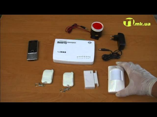 обзор охранной GSM сигнализации GSM-Security-04 смотреть онлайн