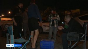 Водители Иркутска ночую у АЗС в ожидании заправки