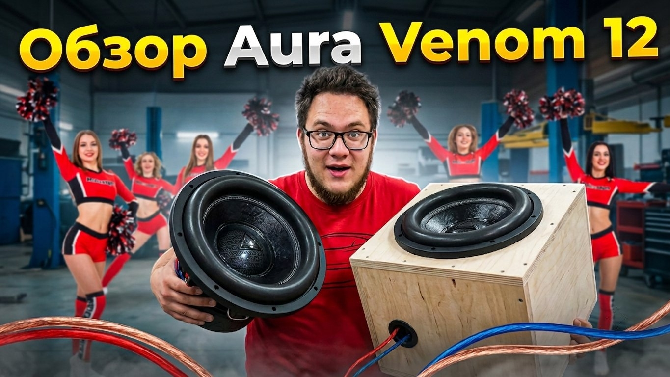 ОБЗОР САБВУФЕРА AURA VENOM 12 D2 + КРАСИВЫЙ КОРОБ С ГРАВИРОВКОЙ смотреть онлайн