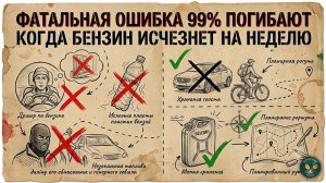 БЕНЗИН ИСЧЕЗ НА НЕДЕЛЮ: ПОЧЕМУ ТВОЙ ПЛАН ВЫЖИВАНИЯ СДОХНЕТ В ПЕРВЫЕ СУТКИ?