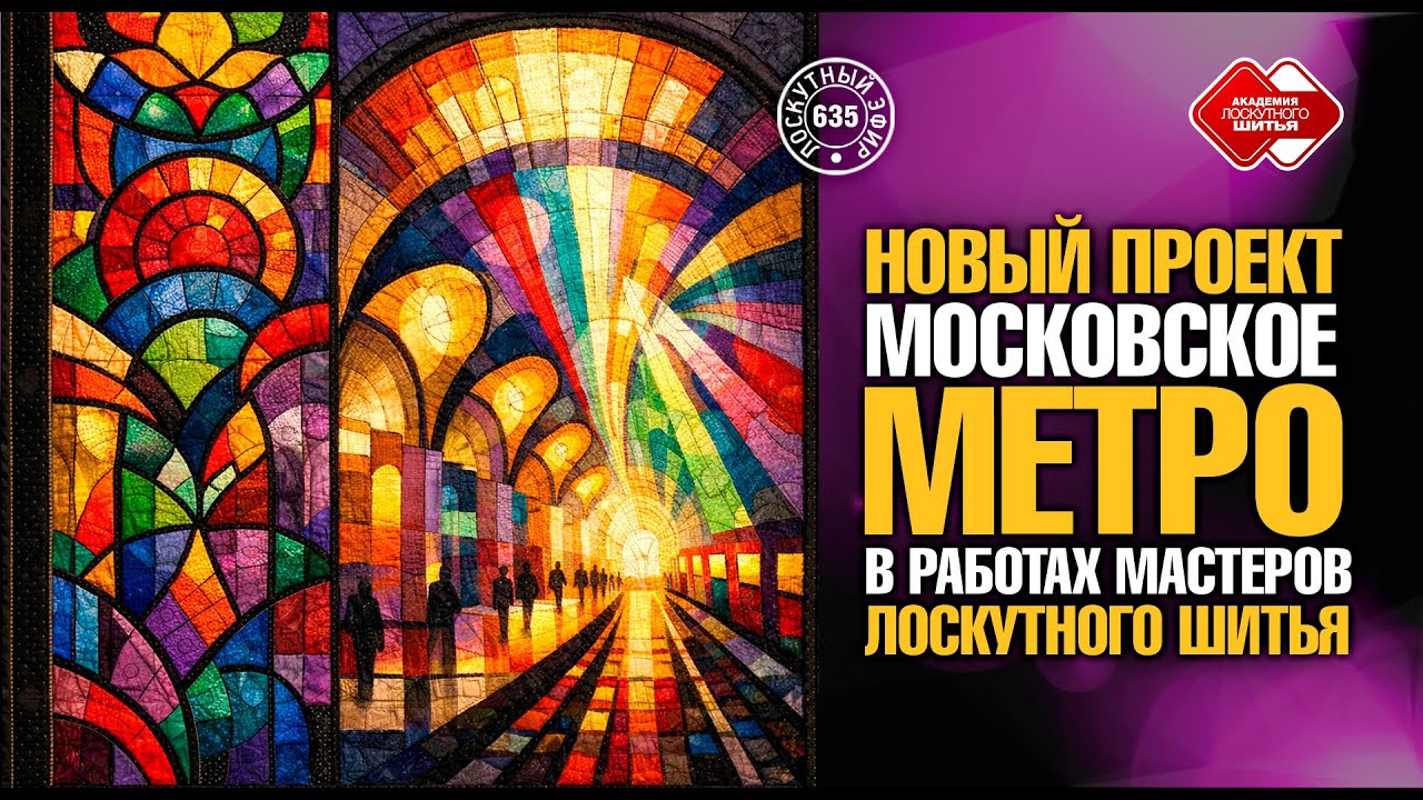 Лоскутный эфир 635. Новый творческий проект «Московское метро в работах мастеров лоскутного шитья» смотреть онлайн