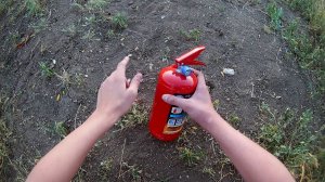 Тест эффективности автомобильного огнетушителя