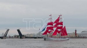 Генеральная репетиция праздника выпускников «Алые паруса» в Санкт-Петербурге