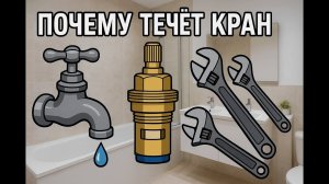 Течёт кран, ремонт-кран буксы