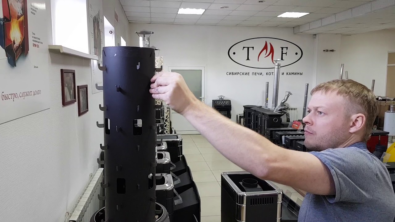 Сборка металлокерамической печи для бани Альфа Панголина от TMF смотреть онлайн