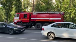 3 Пожарных расчета и ППС едут на вызов 🚨🚒🔉#пожарные #полиция