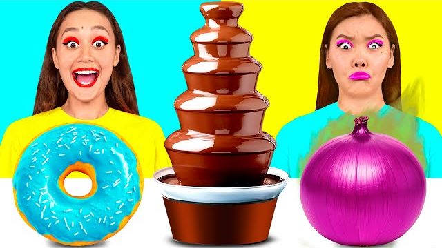 Шоколадный Фонтан Челлендж | Съедобная Битва