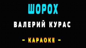 Караоке Валерий Курас - Шорох