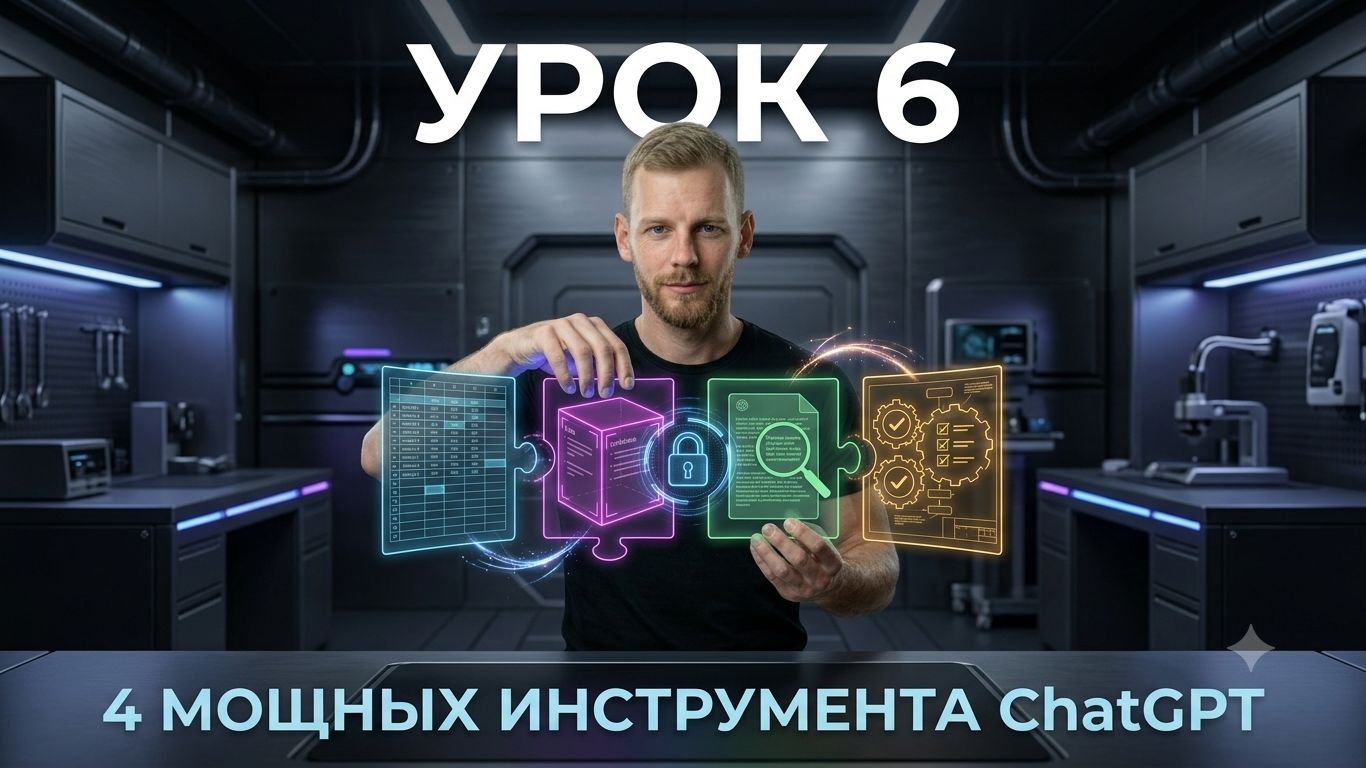 Продвинутые инструменты ChatGPT: Контекст, Примеры, Инструкции (Бесплатный курс, Урок 6) смотреть онлайн