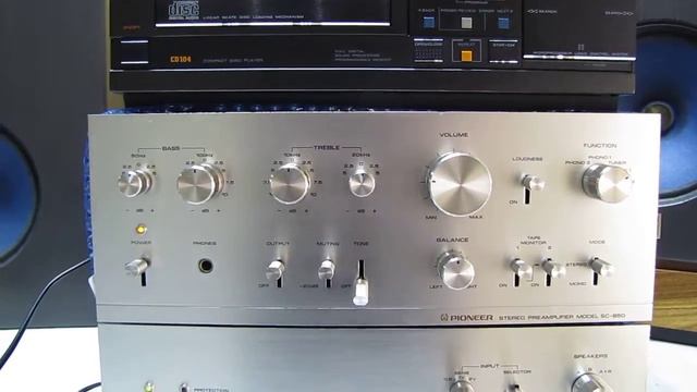 Pioneer SC-850 preamp+sm-850 power amplifier смотреть онлайн