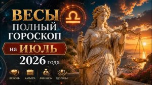 Весы. Полный гороскоп на Июль 2026 года