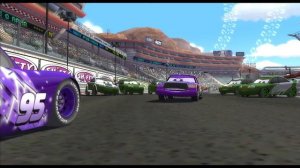 Новая покраска Молнии Маккуина. Начальная катсцена в Cars Race O Rama