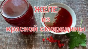 Желе из красной смородины. Вкусно Быстро Просто
