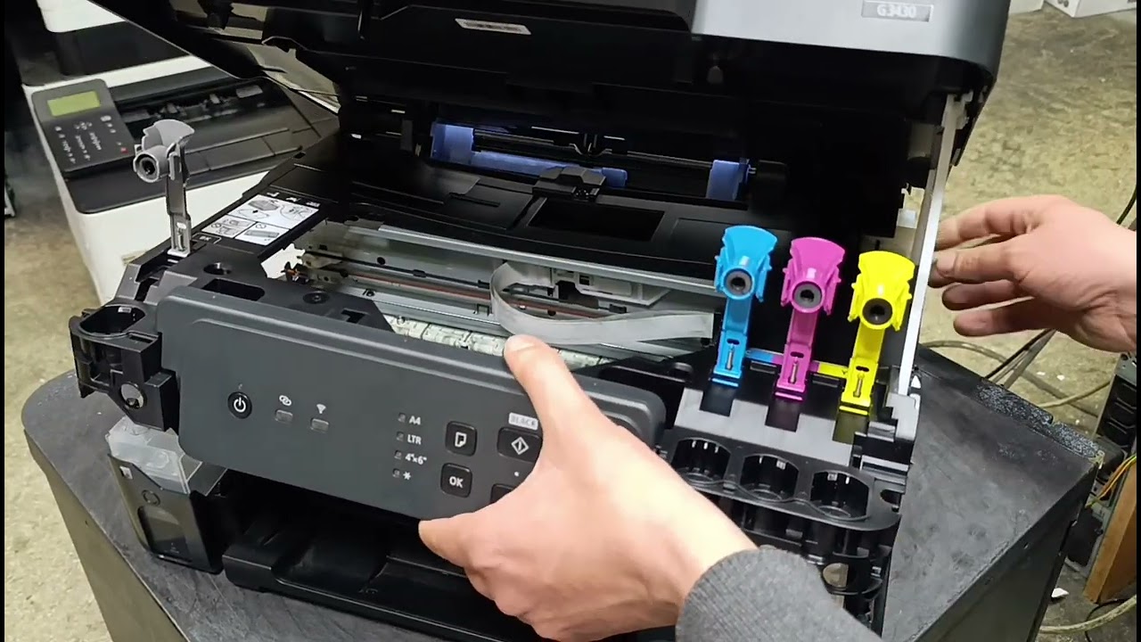 Canon G3430, как разобрать, как добраться к главной плате смотреть онлайн