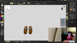 БАРХАТНЫЕ ТЯГИ для кассирши ГАЛИ для моей RPG ИГРЫ в Zbrush
