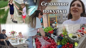 Сезонные покупки 🍓 Съездили на рынок/ Кролик 🐇 на поводке 😁