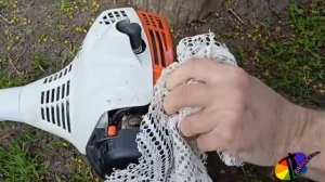 Бензиновый триммер Stihl FS 55 Как заправить и запустить двигатель