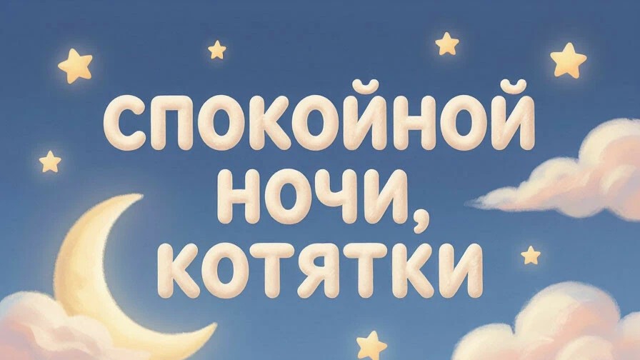СПОКОЙНОЙ НОЧИ! 🌃☁️🌜😺❤️ ПРИЯТНЫХ СНОВ🌅🌝⛅🌌🌠🌃 смотреть онлайн