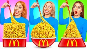 Геометрический Челлендж с Едой # Смешные Моменты с Super Hyper DO