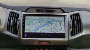 Быстрая штатная магнитола с навигацией для КИА Спортейдж 3. Автомагнитола на андроид KIA Sportage 3