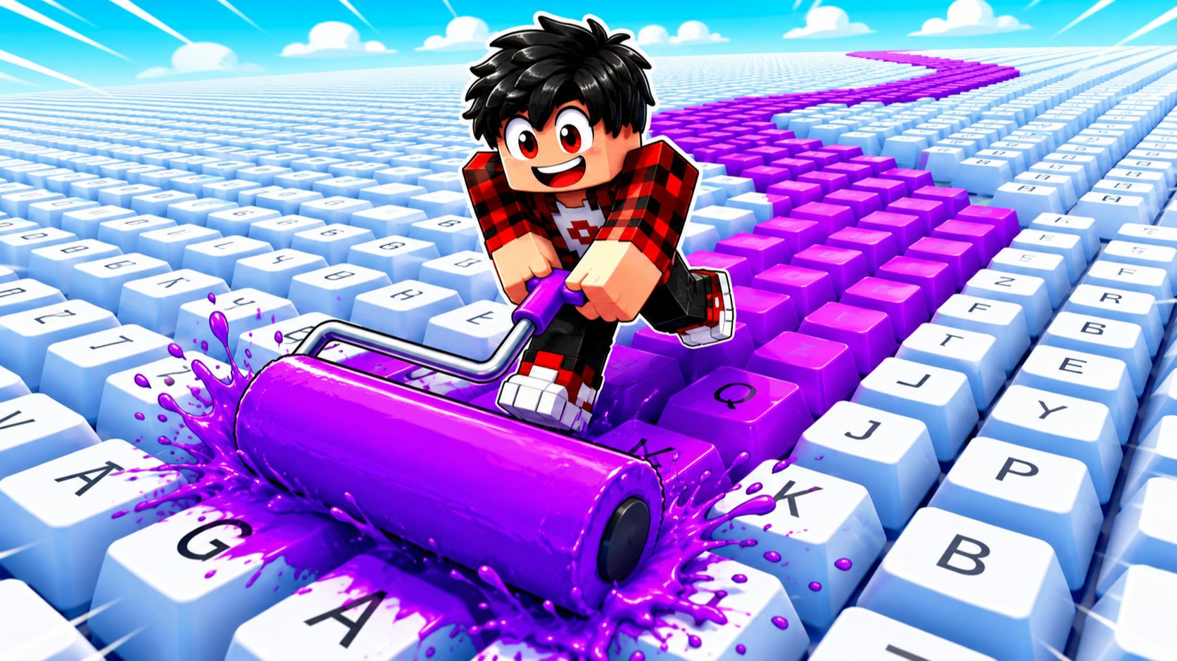 😱 Я ПОКРАСИЛ 100 000 КЛАВИШ на КЛАВИАТУРЕ в Roblox!