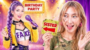Бедная Девочка Стала Богатой Девочка! Бедная Семья На Богатом Дне Рождения!