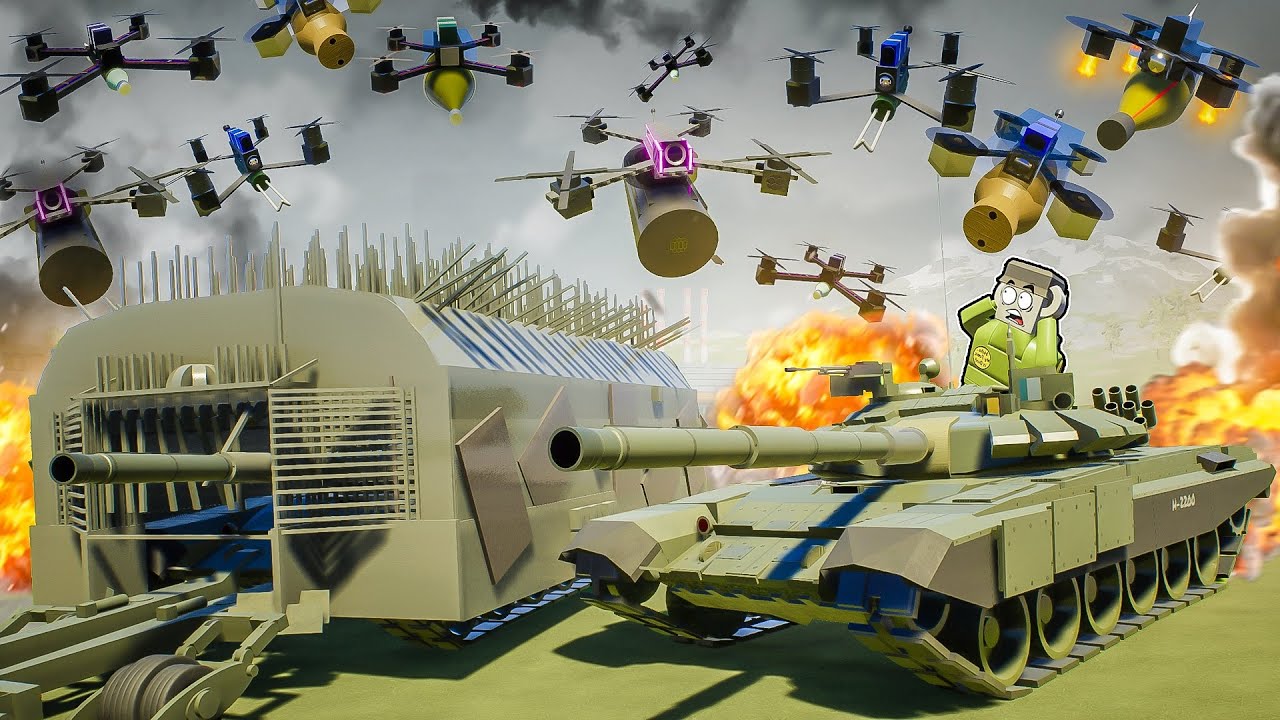 FPV ДРОНЫ ПРОТИВ ЛЕГО ТАНКОВ В БРИК РИГС! ЛЕГО ВОЙНА ЛЕГО БИТВА ЛЕГО ВЫЖИВАНИЕ В BRICK RIGS! смотреть онлайн