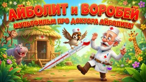 Айболит и воробей — мультфильм про доктора Айболита