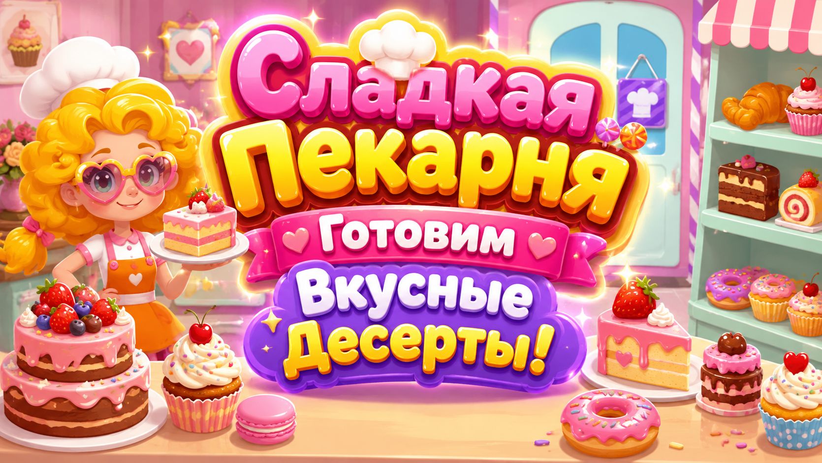 🧁🍰 Сладкая Пекарня! 🍪 Готовим Вкусные Десерты 🌈 Развивающий Мультфильм Для Детей