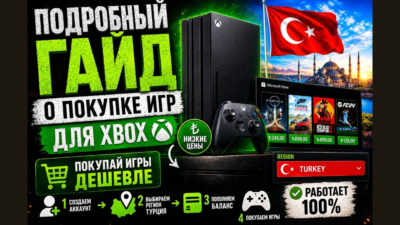 Турция на Xbox снова работает! Подробная инструкция по покупке смотреть онлайн