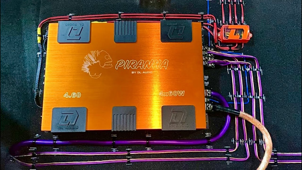 Распаковка, внешний обзор и установка DL Audio Piranha 4.60 и замен штатки на Gryphon Lite 130 V.3