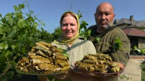 Долма из виноградных листьев. Жизнь в деревне. Деревенская кухня