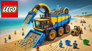 Автоматическая машина для очистки пляжа LEGO #Лего Авто Тех