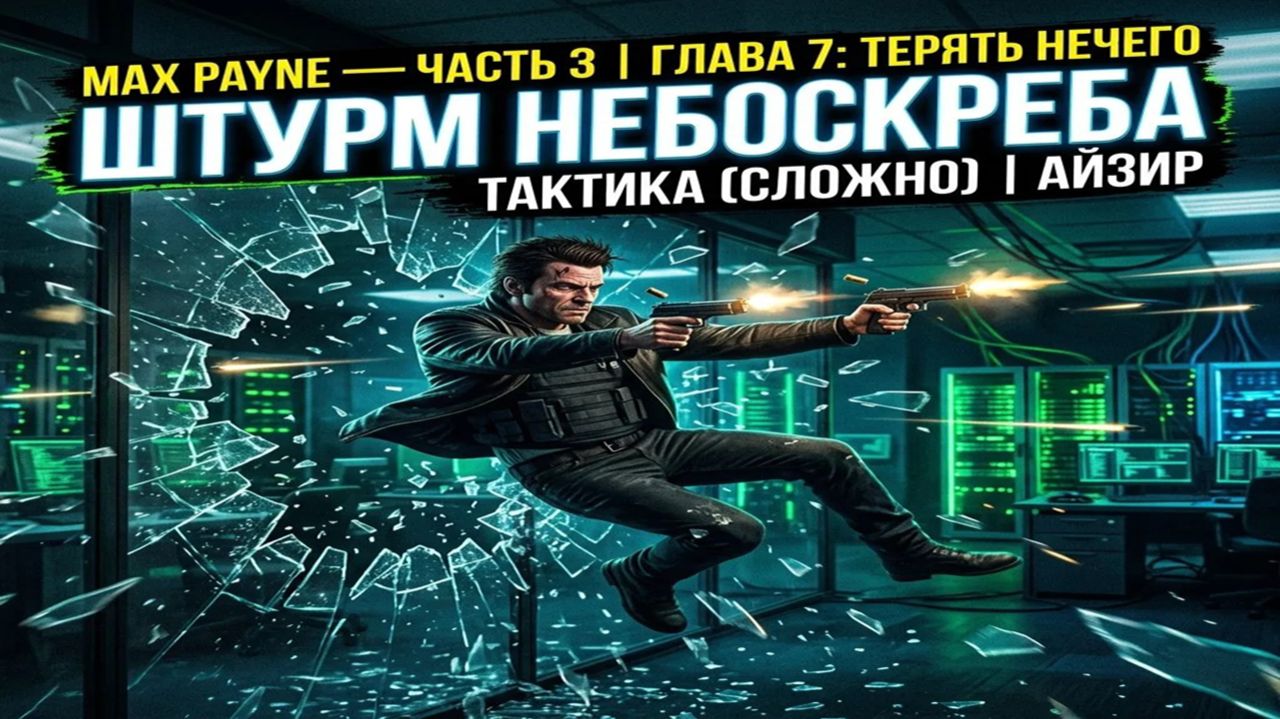 Max Payne — Часть 3 | Глава 7: Терять нечего (Штурм небоскреба «Айзир» | Тактика на Сложно)