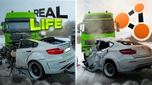 Аварии на реальных событиях в BeamNG.Drive #62