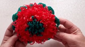 Круглая мочалка крючком.